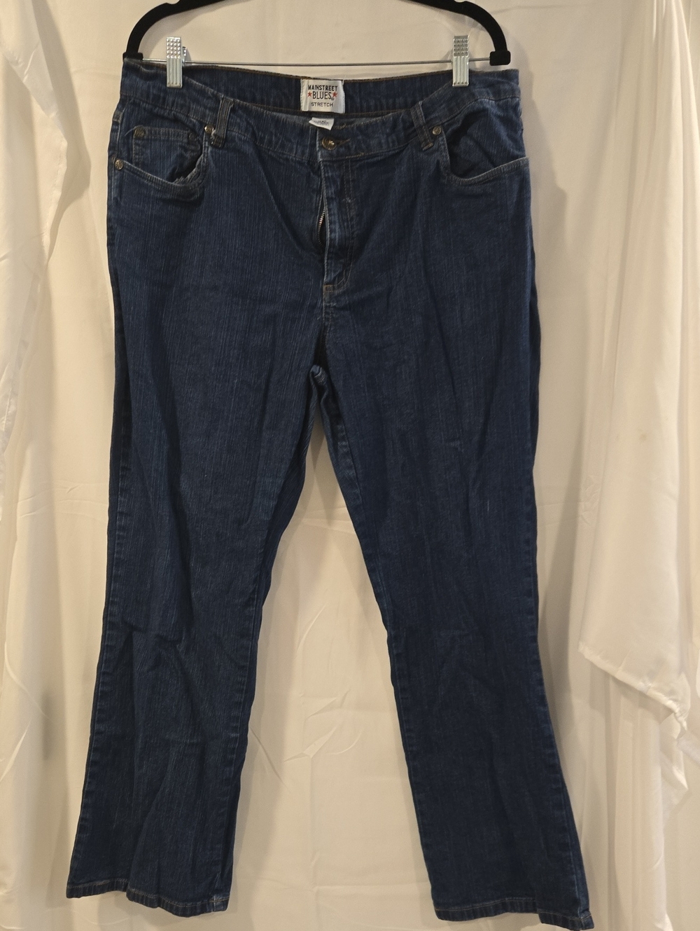 Mainstreet Blues Women's 18WP Stretch Dark Wash Bootcut Jeans